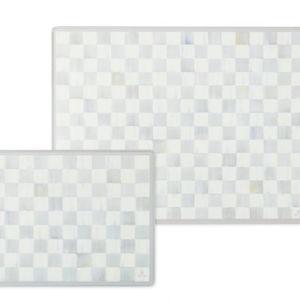 Check Glass Cutting Board, Set of 2