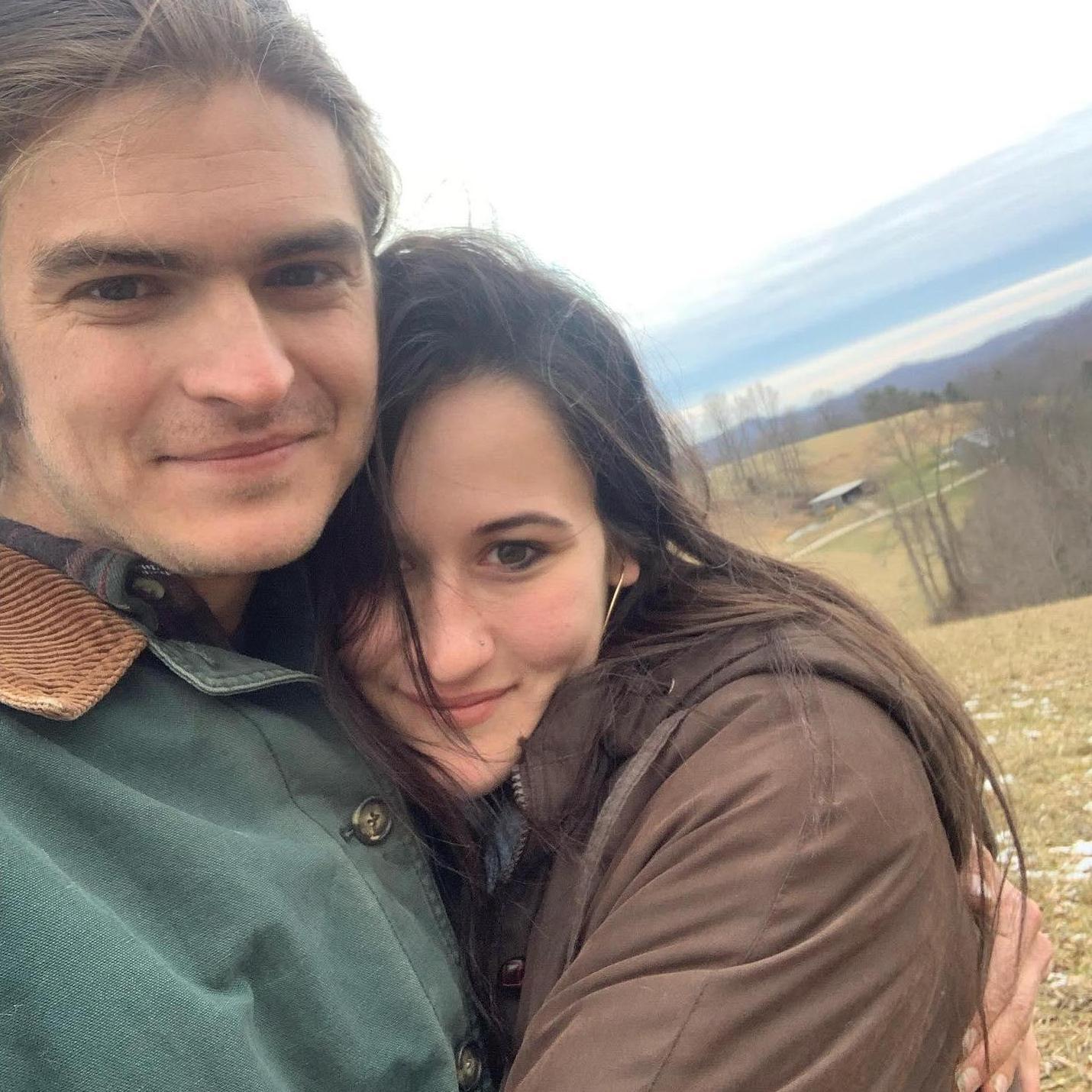 Our first trip together, winter at the top of a West Virginia mountain!