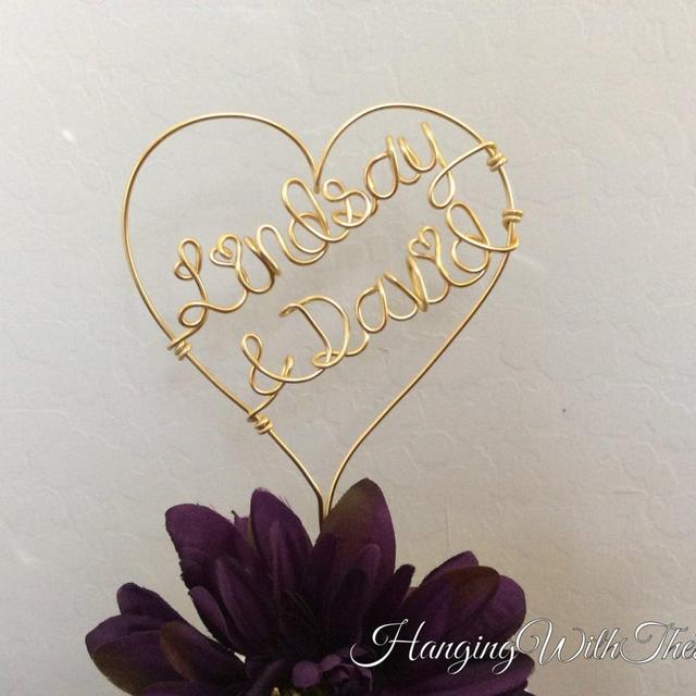 Custom Cake Topper - Wedding Cake Topper, Personalized Cake Topper, Unique Wedding Gift