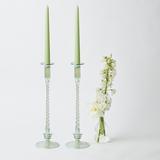 Josephine Green Candles Holders (Pair)