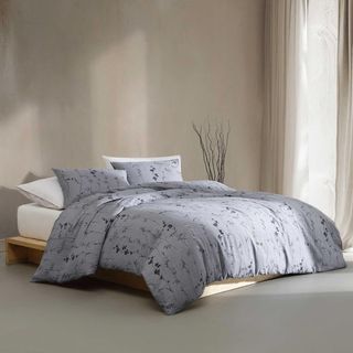Wildflower Cotton Sateen 3-Piece Duvet Cover Set