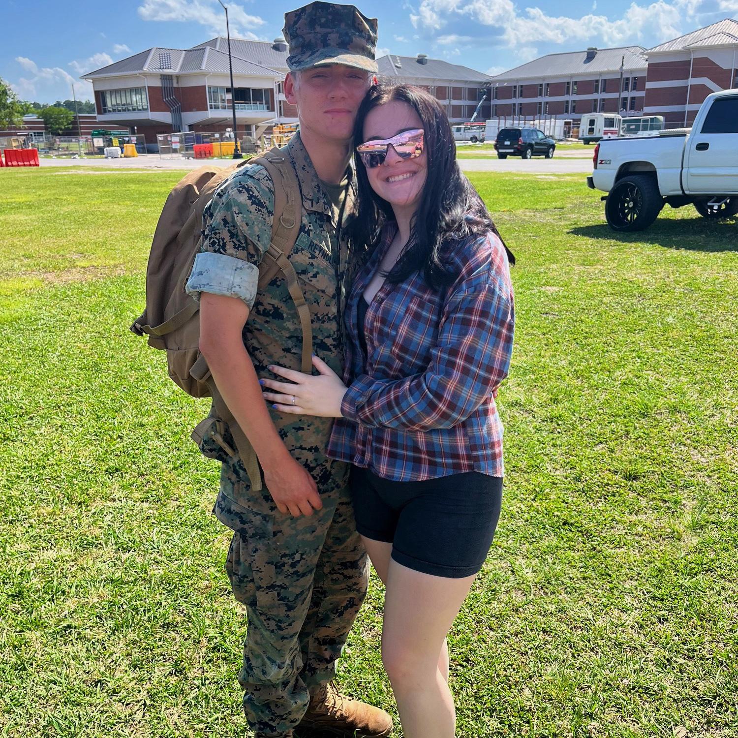Family Day at the Infantry Graduation in North Carolina.