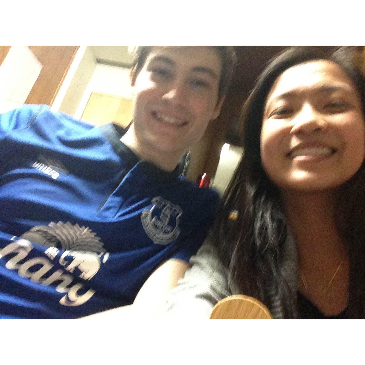 2017: First selfie together!