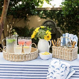 Provence Silverware Caddy with Place for Napkins