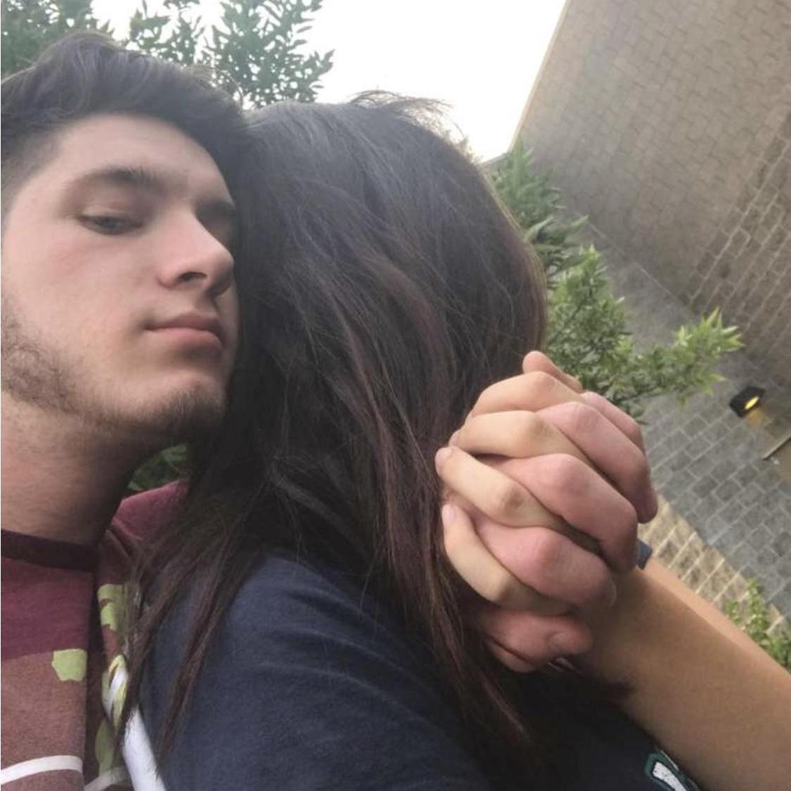 Our first picture together, so awkward.. 💘