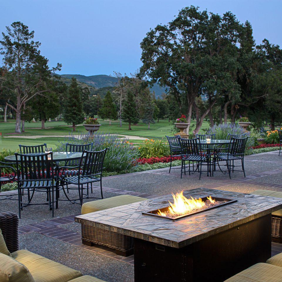 The outdoor bar patio at Silverado.