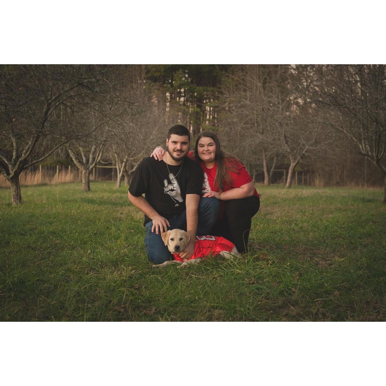 Our Little Family (Brett, Emily, & Koda)