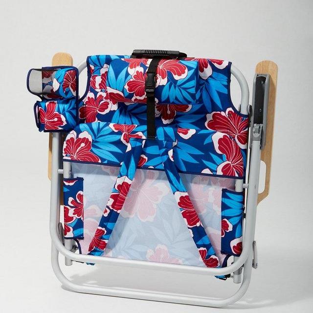 Hello Hibiscus Deluxe Backpack Beach Chair