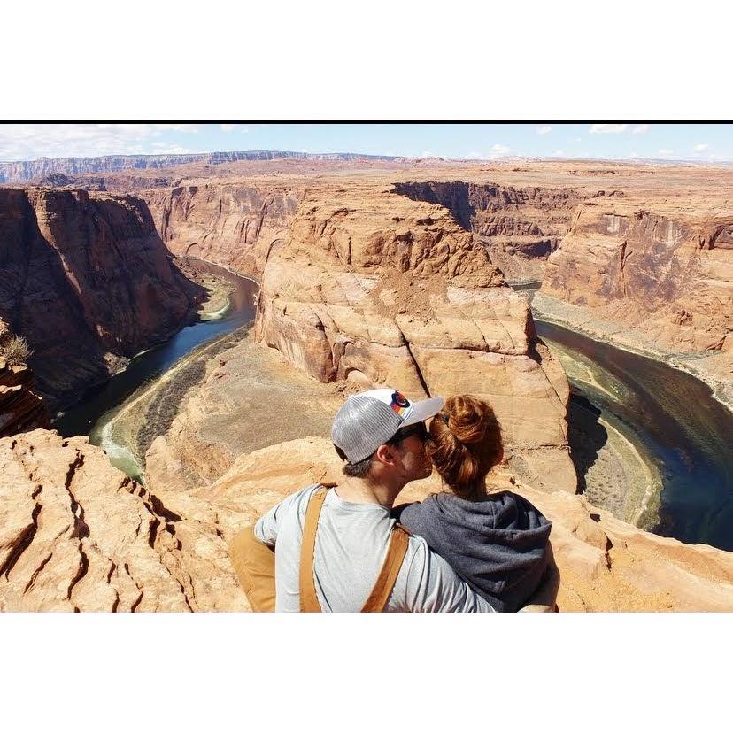 Warming up at Horseshoe Bend.