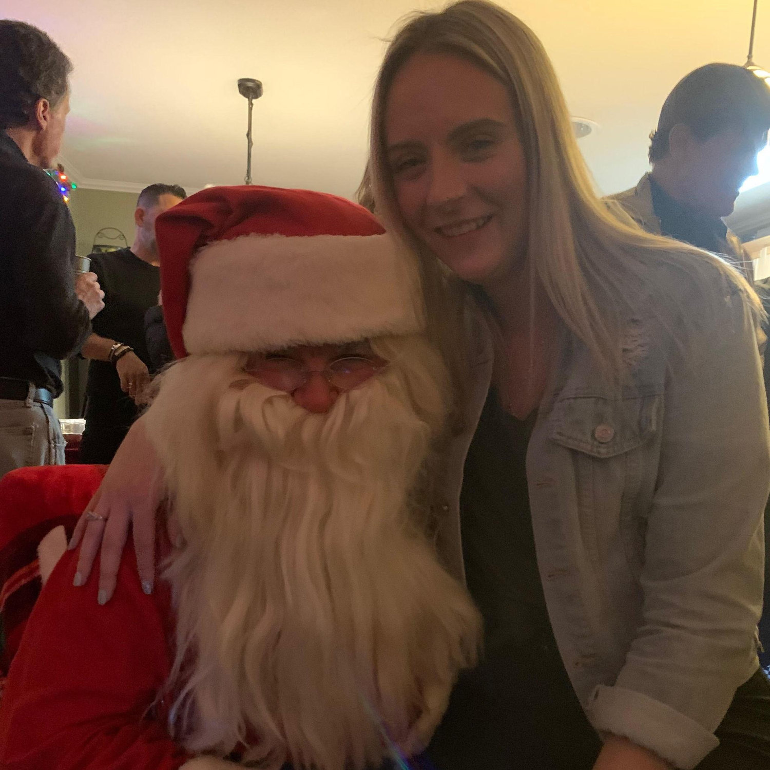 This was our very first picture together in 2019! Brody was Santa for a family Christmas party.