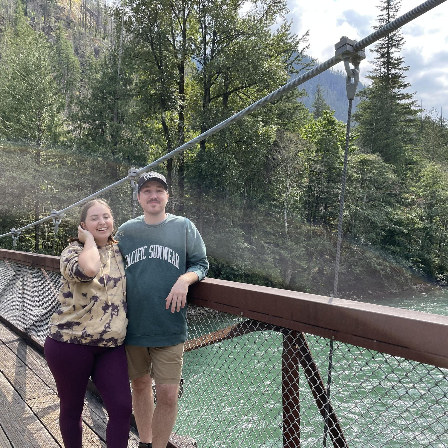 August 2021: The first photo we ever took together! We were in North Cascades National Park.