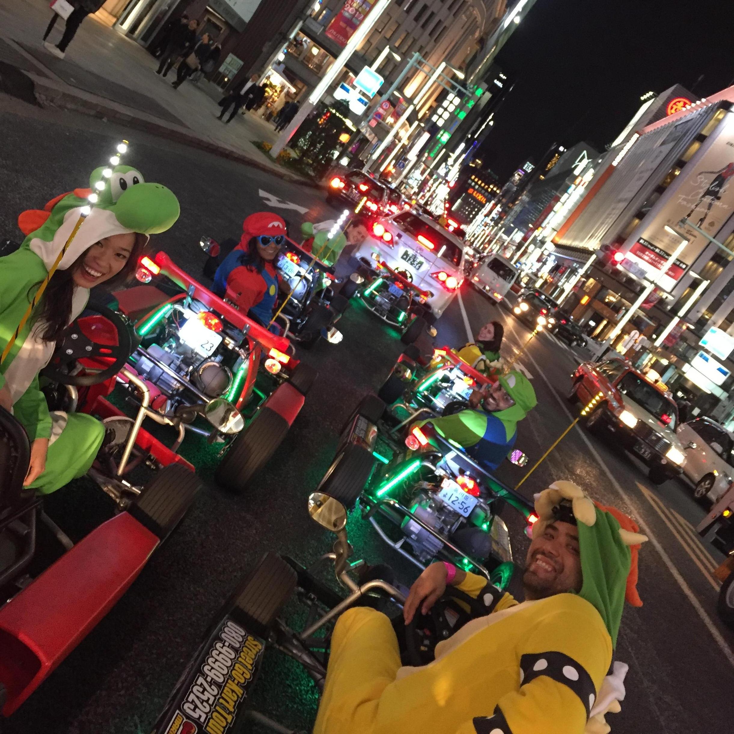 Japan: Mario carting through Tokyo