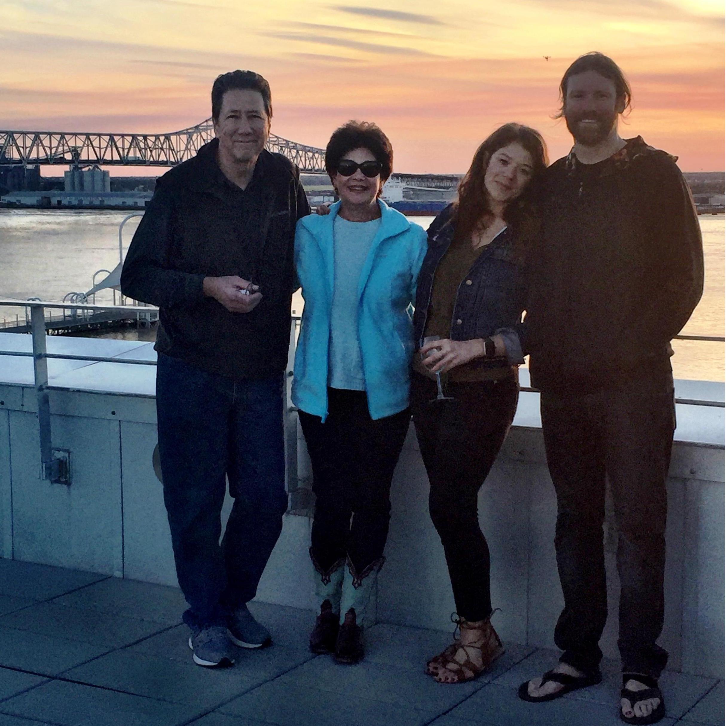 Baton Rouge with Paige's folks.