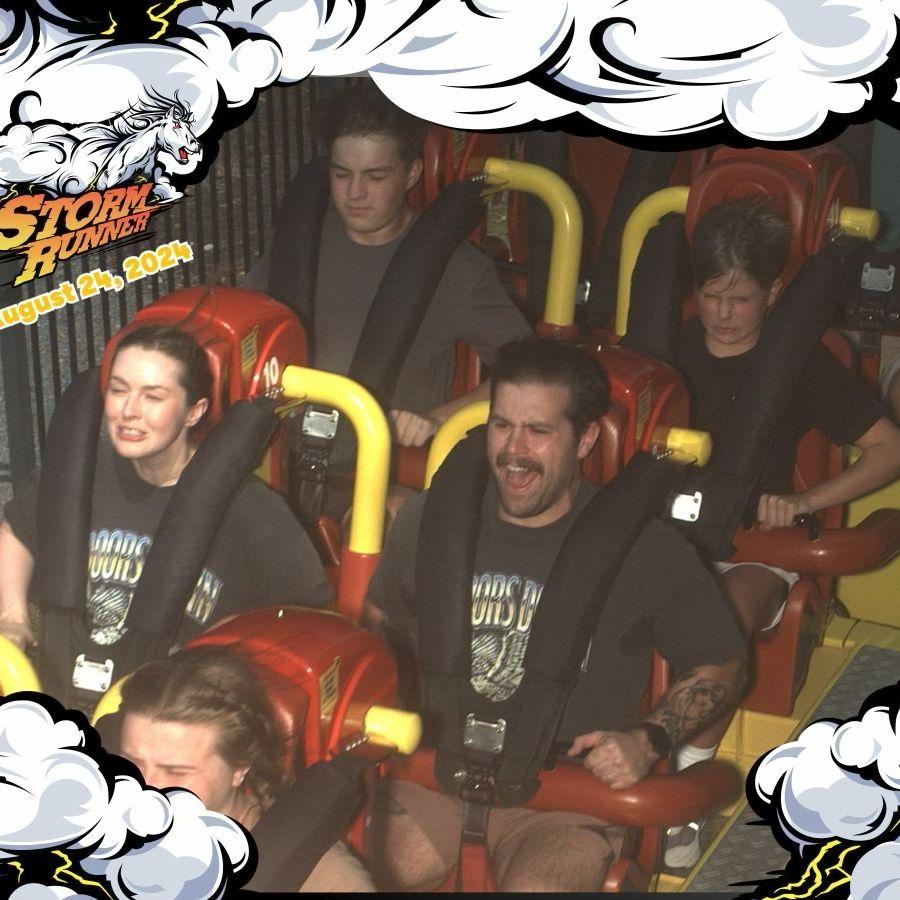 Blasting off on the Storm Runner!