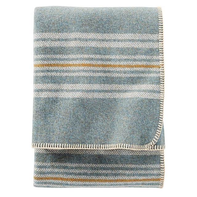 Pendleton, Eco-Wise Washable Wool Throw, Irving Stripe Shale