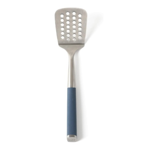 Calphalon Edge Stainless Steel Slotted Turner - Navy Blue