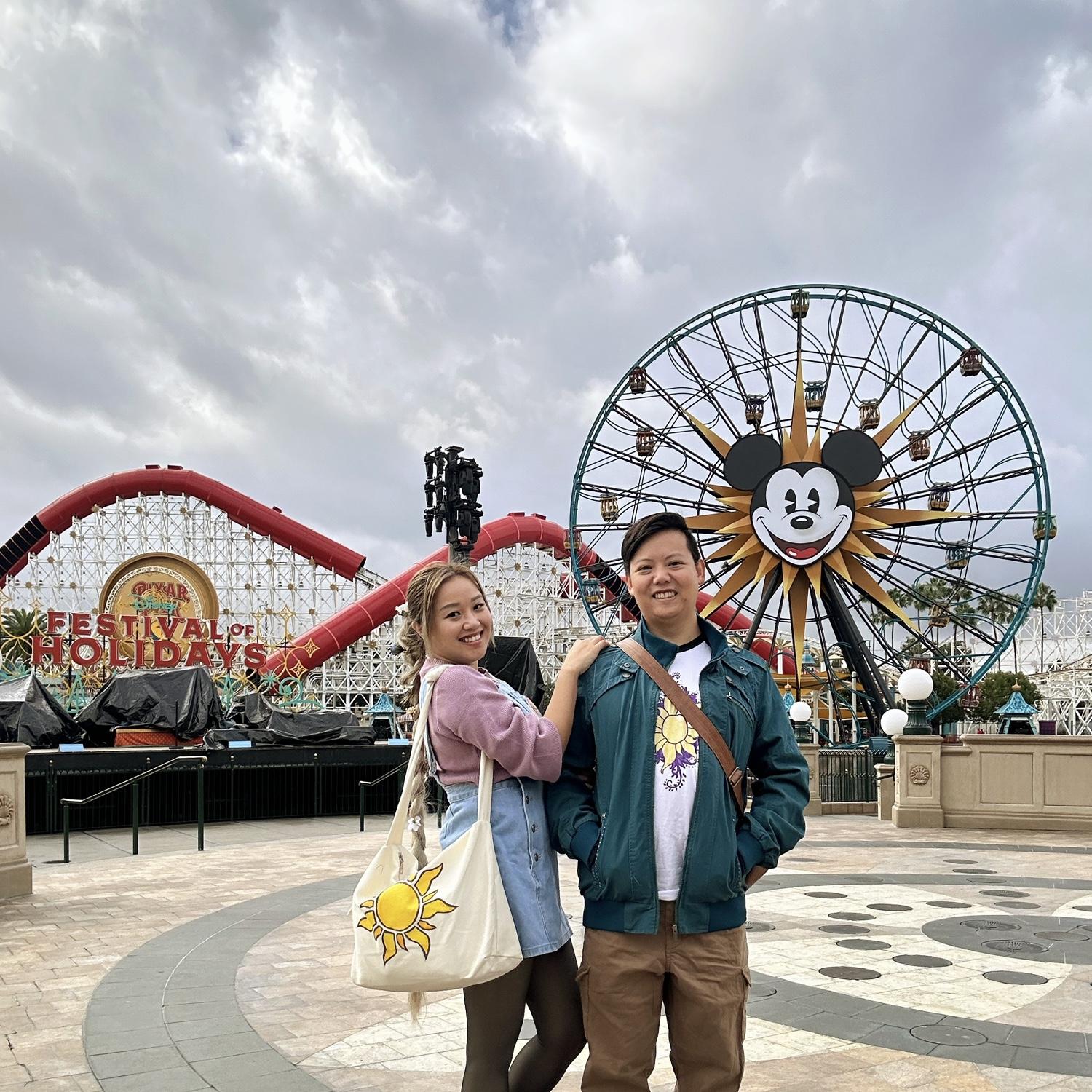11/18/23 - Celebrating Disneyland 100yr and cosplaying as modern Rapunzel & Flynn Rider!