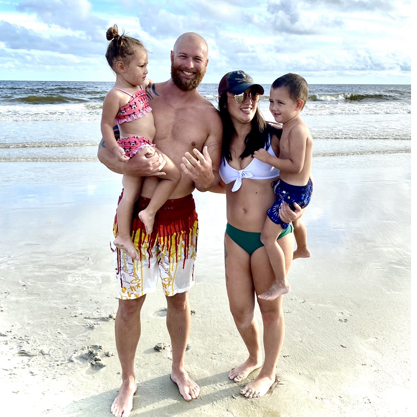 Beachin with the kiddos.