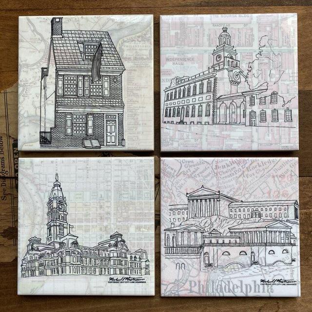 Philly Landmark Coasters