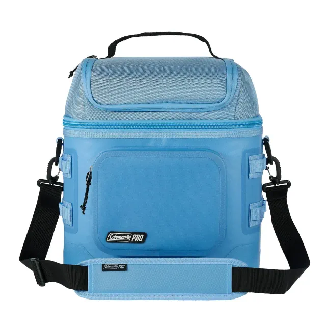 Coleman Pro 24 Cans Soft Sided Cooler - Blue Sky: Polyester & PEVA Construction