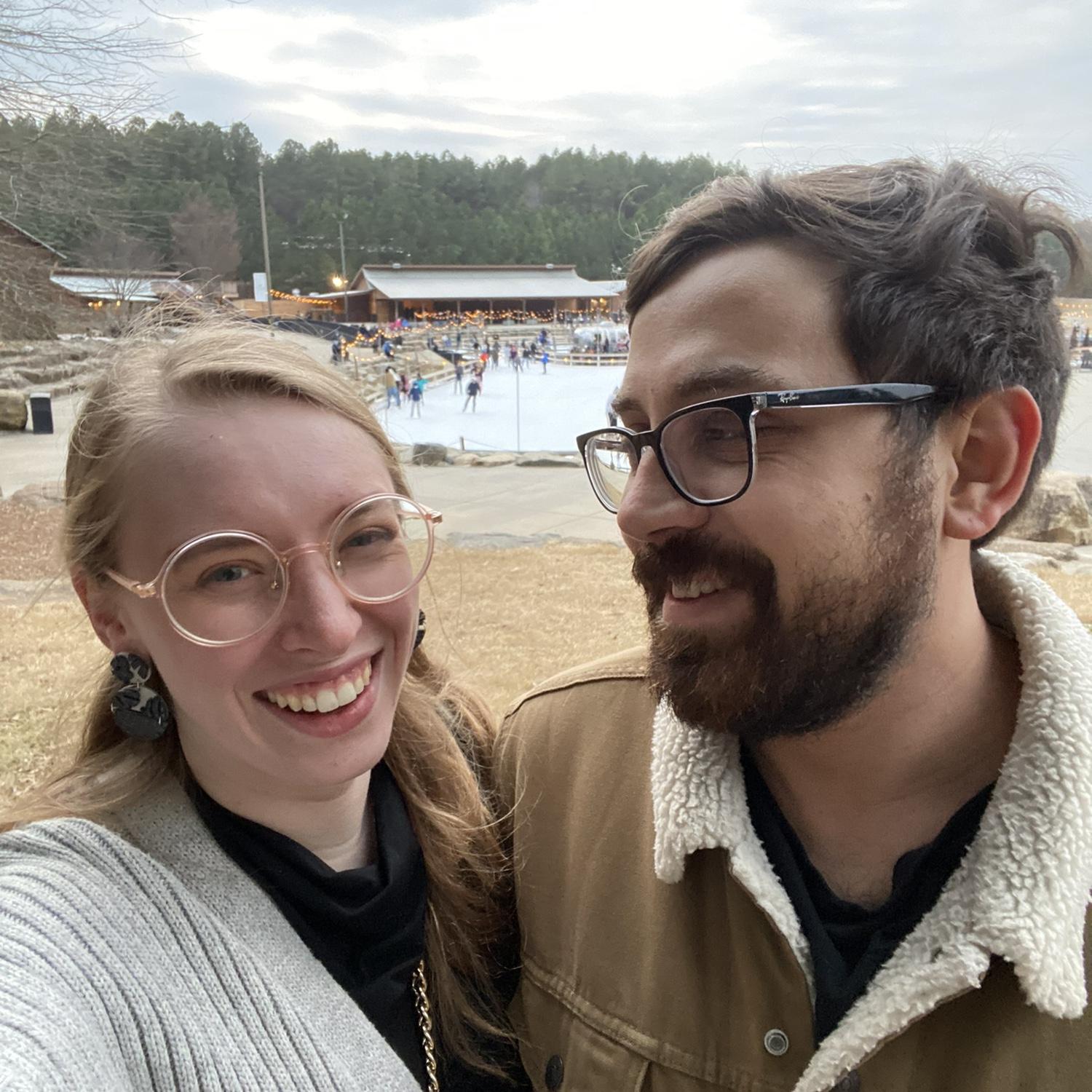 Ice skating at whitewater center 2022