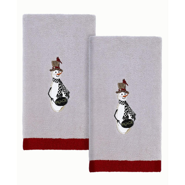 Avanti Country Friends Holiday 2-Pc. Fingertip Towel Set, 11" x 16"