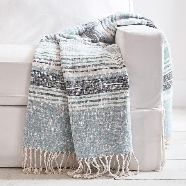 Roxy Yarn Dye Throw, 50 x 60", Cool Multi