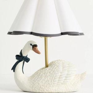 Swan Scalloped Shade Table Lamp