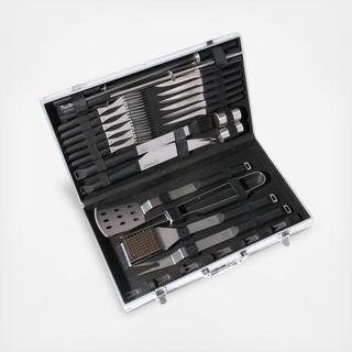 Eclipse 33-Piece BBQ Tool Set with Hard Carrying Case