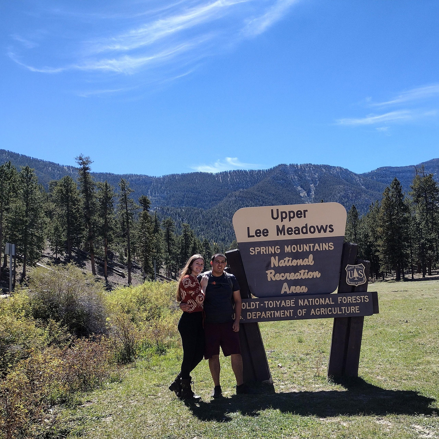 Camping with friends at Lee Canyon
