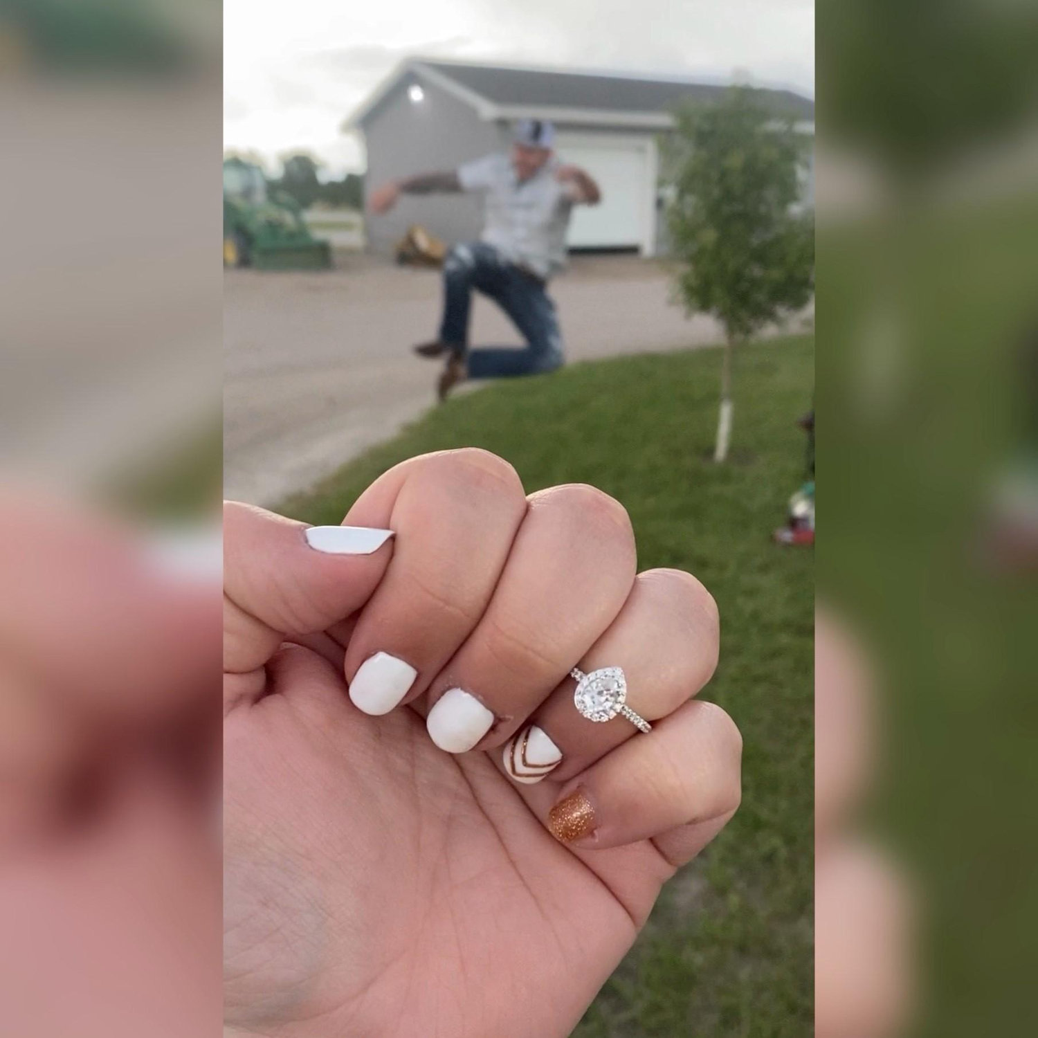 Right after Jordyn said "YES!" Chase was jumping for joy!
