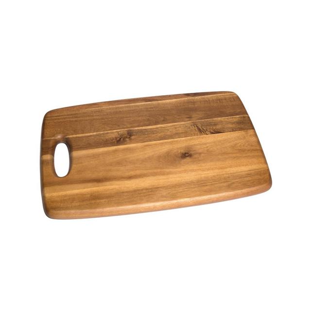 18" x 12" Acacia Cutting Board with Cut Out Handle - Lipper International