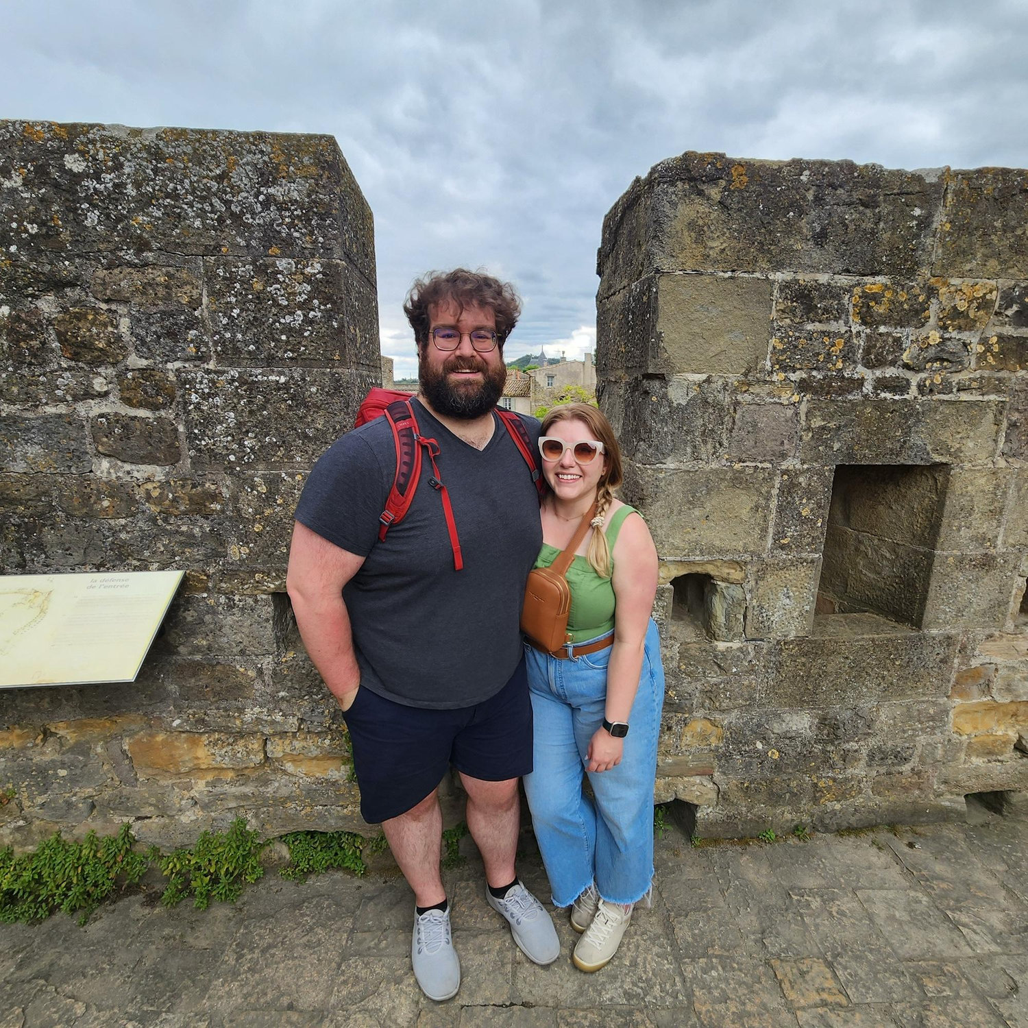 At the castle in Carcassone, France