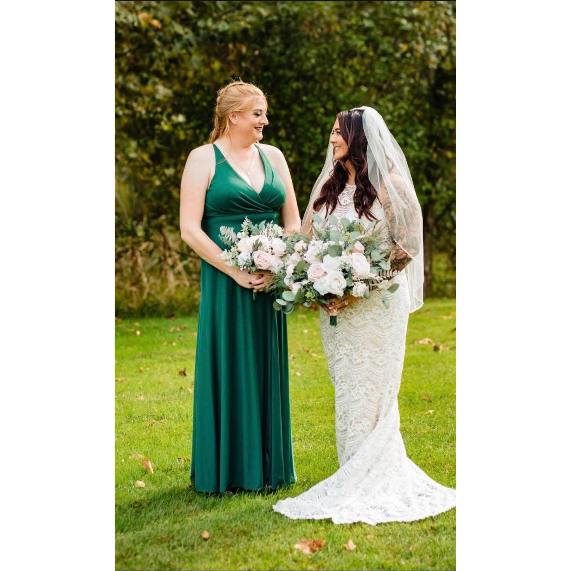 Olivia with Matron of Honor Taylor