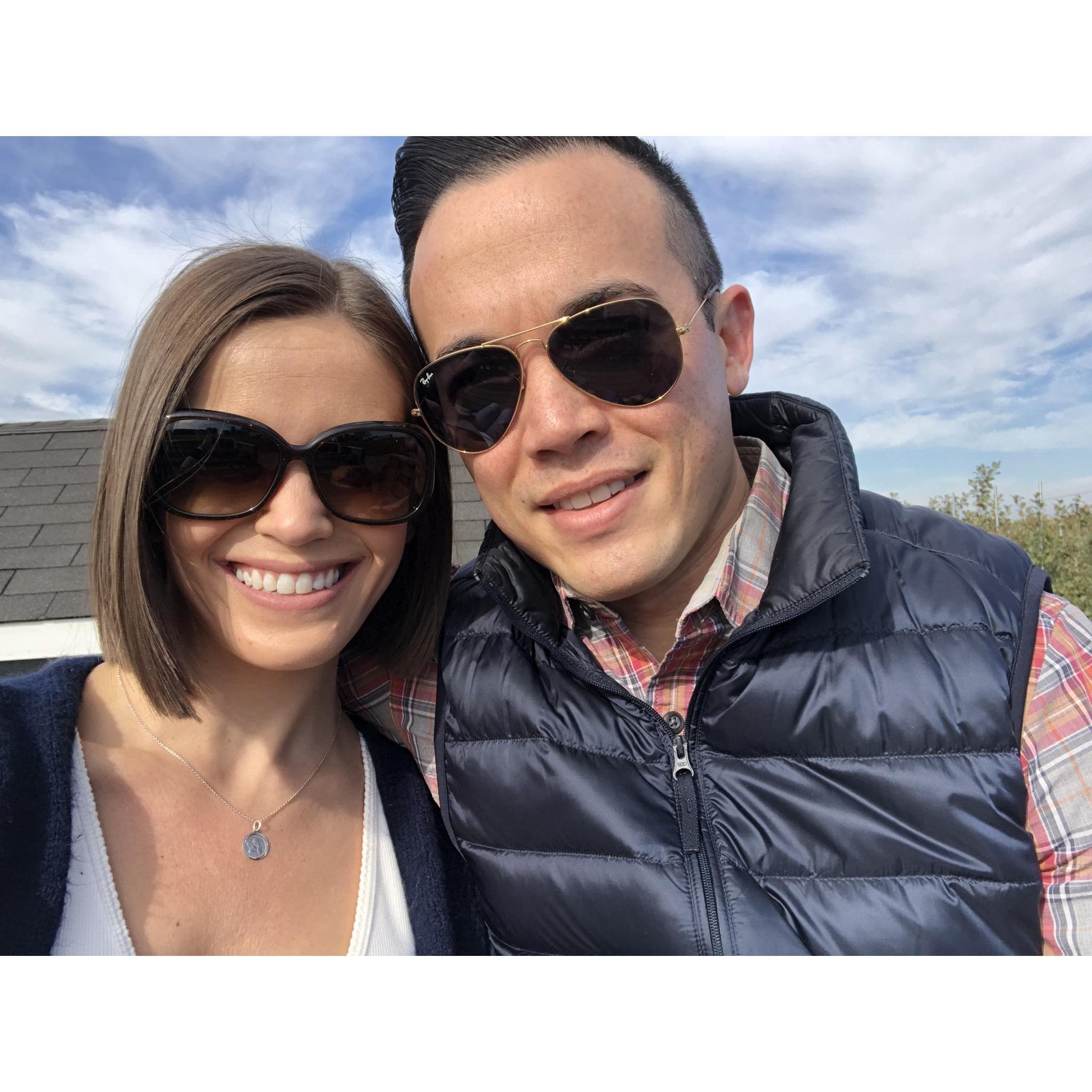 Our last selfie as “boyfriend and girlfriend”