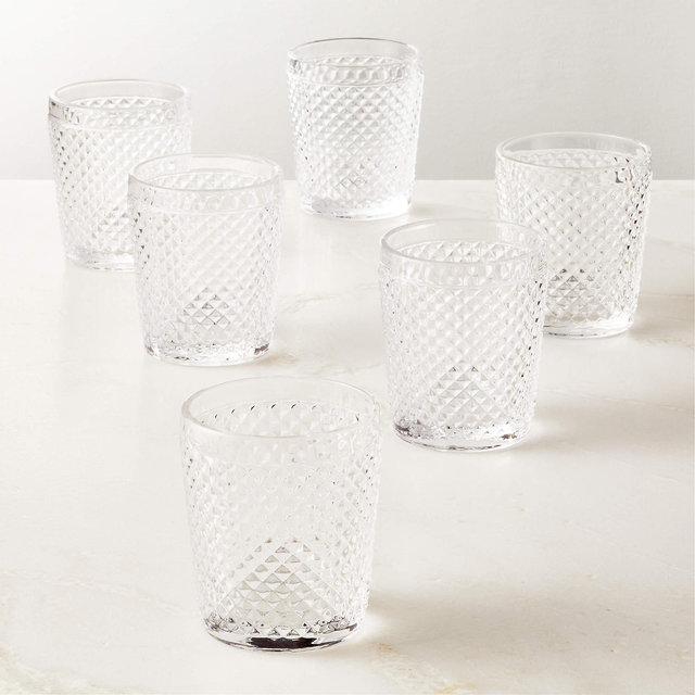 Chroma Clear Double Old-Fashioned Glasses Set of 6