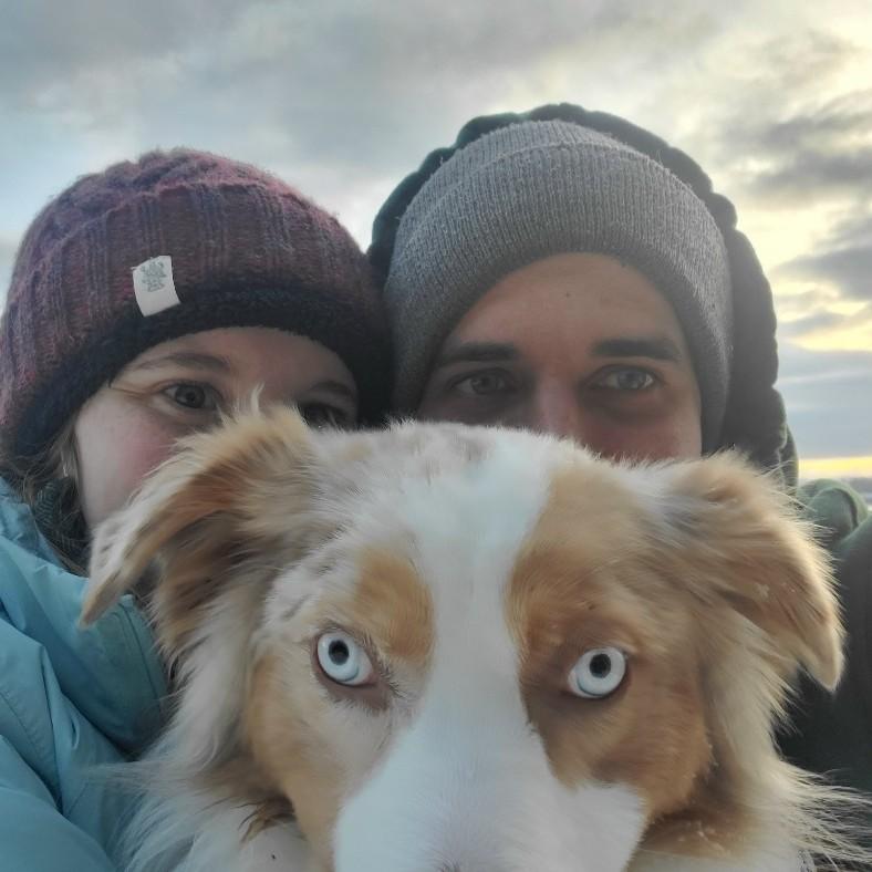 A snowy walk at Red Rocks Park in South Burlington, VT the weekend we decided we were going to get engaged!