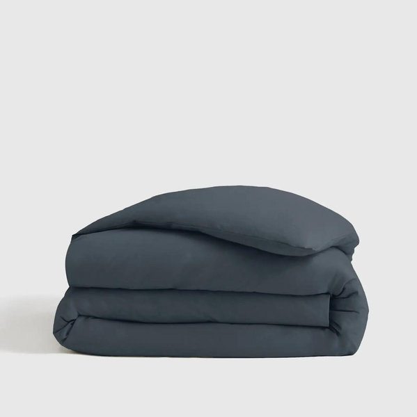 Organic Brushed Cotton Duvet Cover - Nightfall, Full/Queen