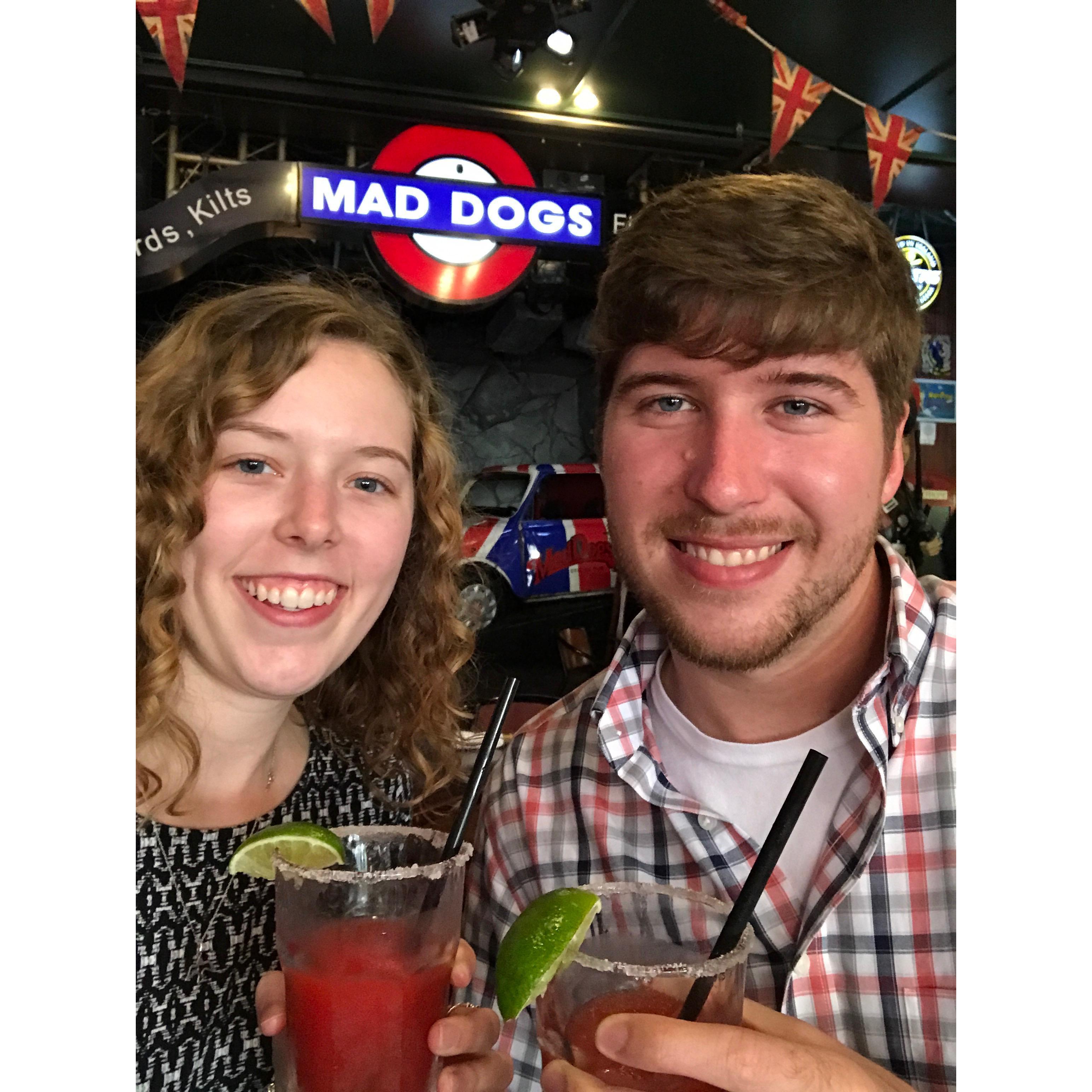 Enjoying a nice meal in San Antonio!