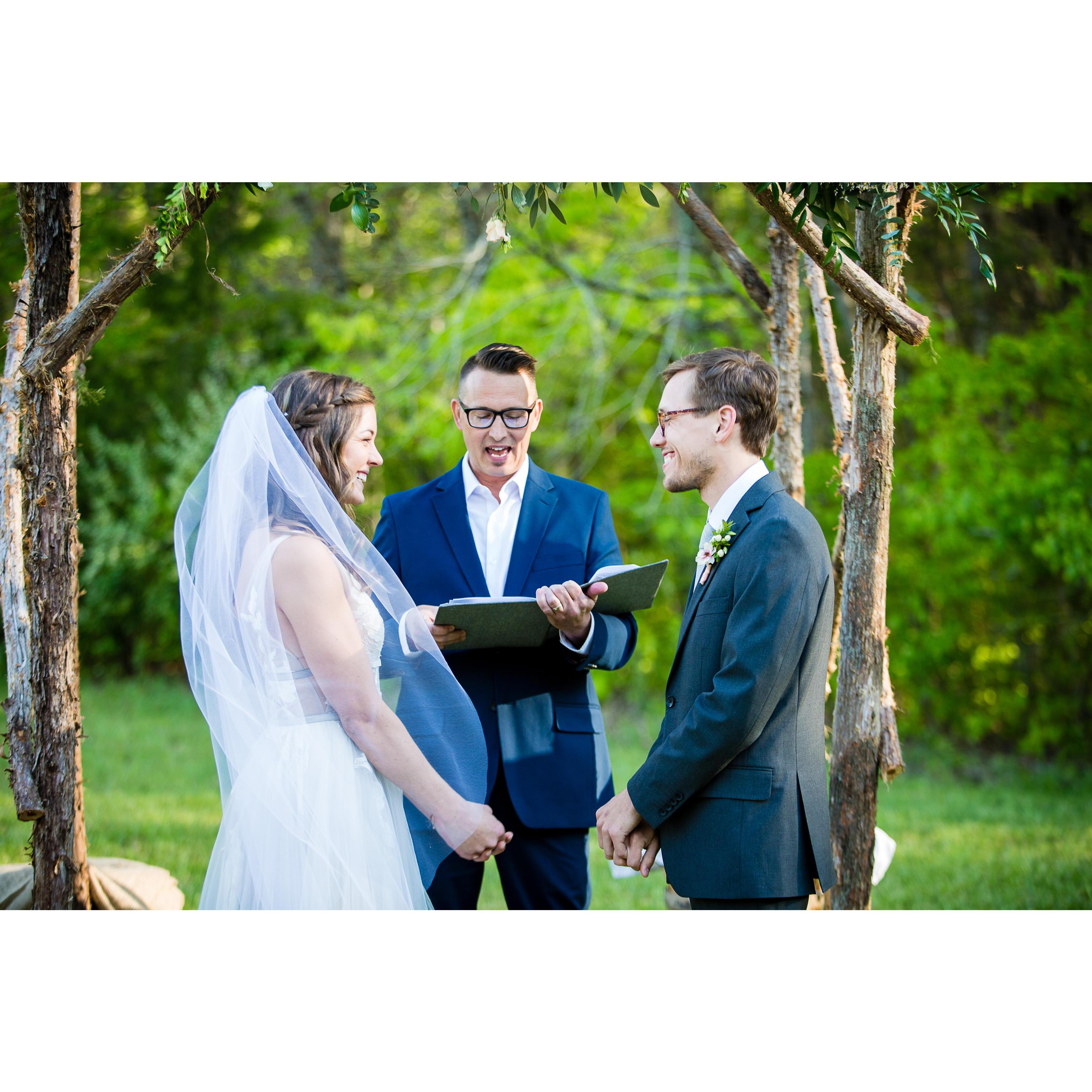 Our dear friend and mentor Nick Wimmer was the officiant.