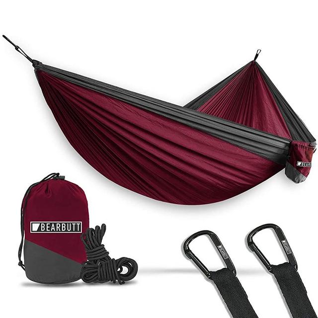 Bear Butt Hammocks - Camping Hammock for Outdoors, Backpacking & Camping Gear - Double hammock, Portable hammock, 2 Person Hammock for Travel, outdoors - Tree & Hiking Gear - Hammock that Holds 700lbs