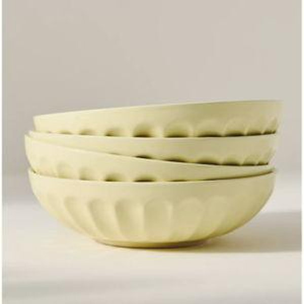 The Latte Stoneware Pasta Bowls, Set of 4: Amelie Edition