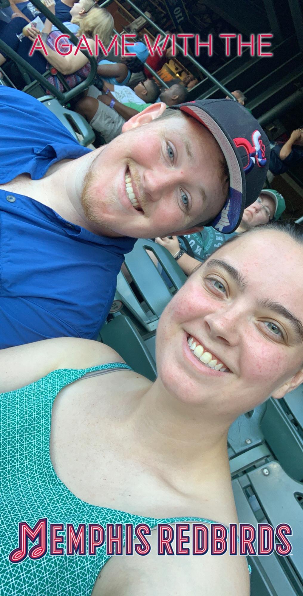 Date night at the Memphis Redbirds game! It was wizards and wands night. Of course we have Butter Beer.