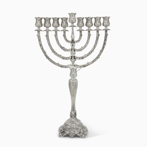 Guardian Menorah Large Sterling Silver