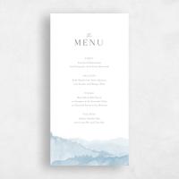 Blue Wedding Menu - Denver