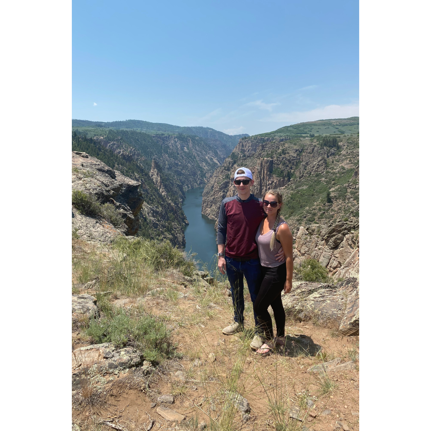 At the top of the Black Canyon of the Gunnison in Colorado