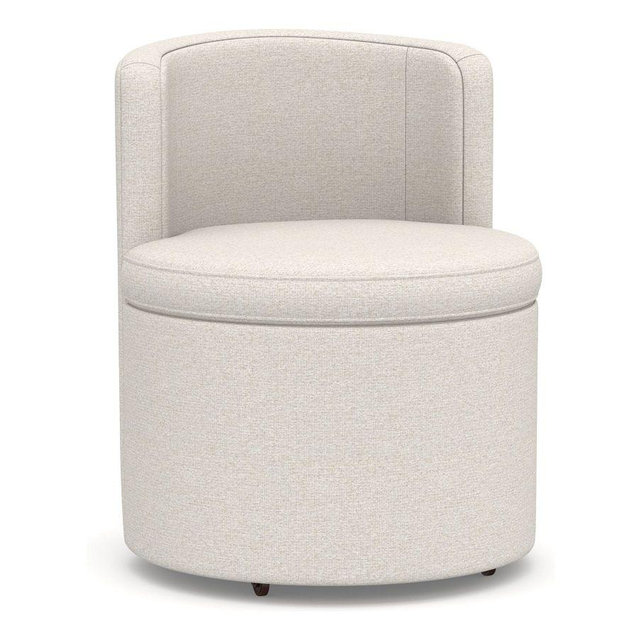 Balboa Upholstered Side Dining Chair, Performance Boucle Oatmeal