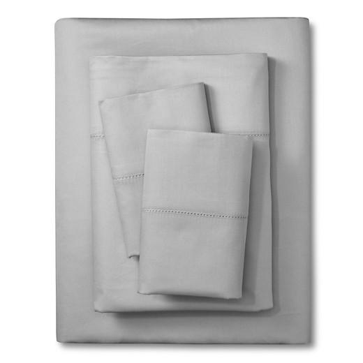 Elite Home Hemstitch Solid 400TC Sheet Set