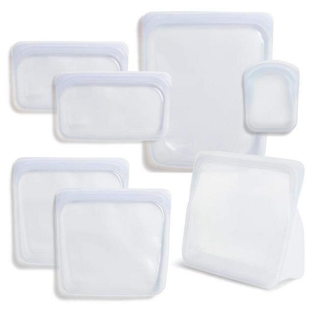 Stasher Clear reusable silicone bag starter kit