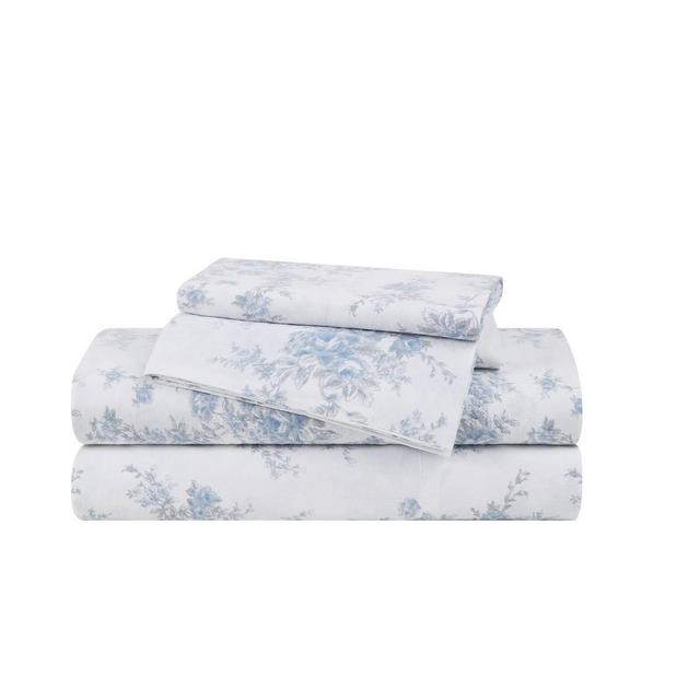 The Farmhouse by Rachel Ashwell Queen 4pc British Rose Sheet Set Rose